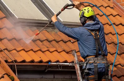 Démoussage et hydrofuge de toiture à Mièges